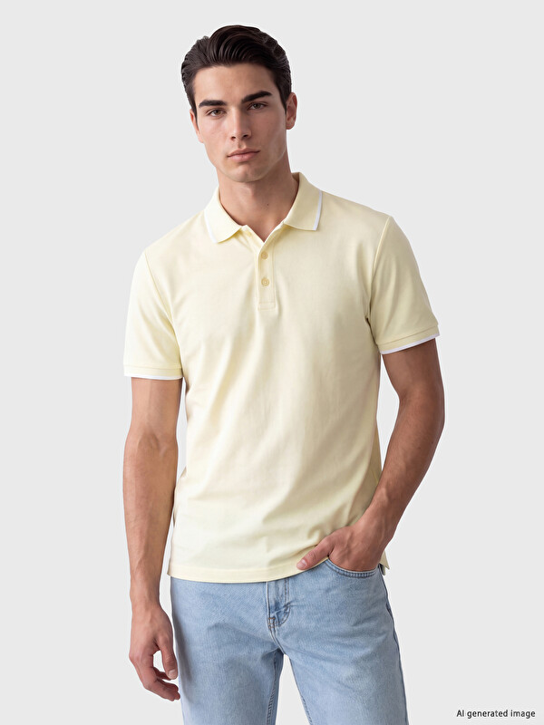 LCWAIKIKI Classic Polo Yaka Standart Fit Erkek Tişört