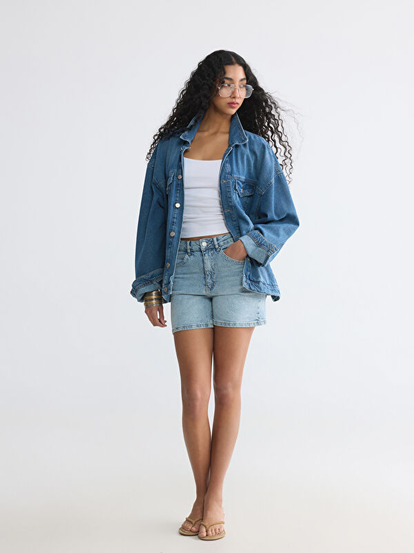 XSIDE Regular Fit Kadın Jean Şort