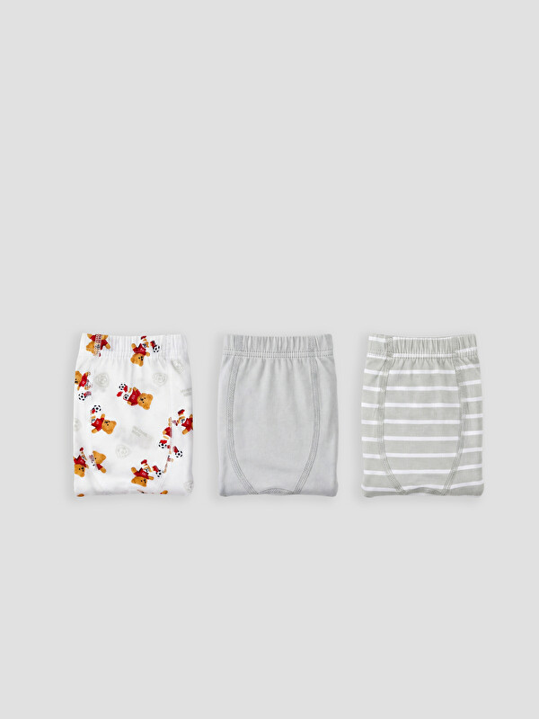 LCW Kids Ayıcık Teddy Baskılı Erkek Çocuk Boxer 3'lü