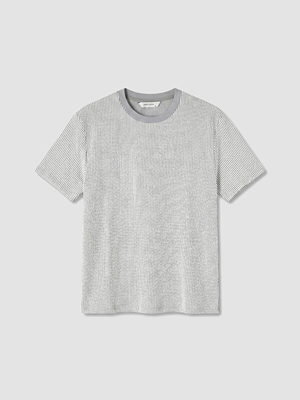 LCW Vision Crew Neck Striped Men's T-Shirt
