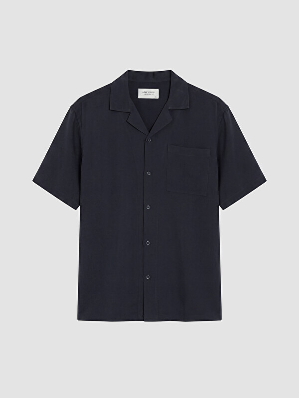 LCW Vision Regular Fit Apaş Yaka Kısa Kollu Erkek Gömlek