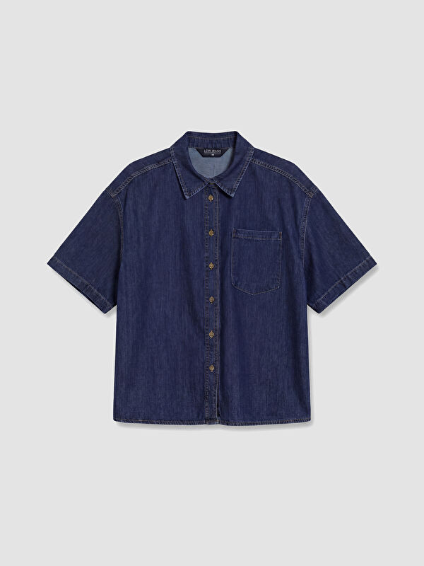 LCW Vision Oversize Kadın Jean Gömlek