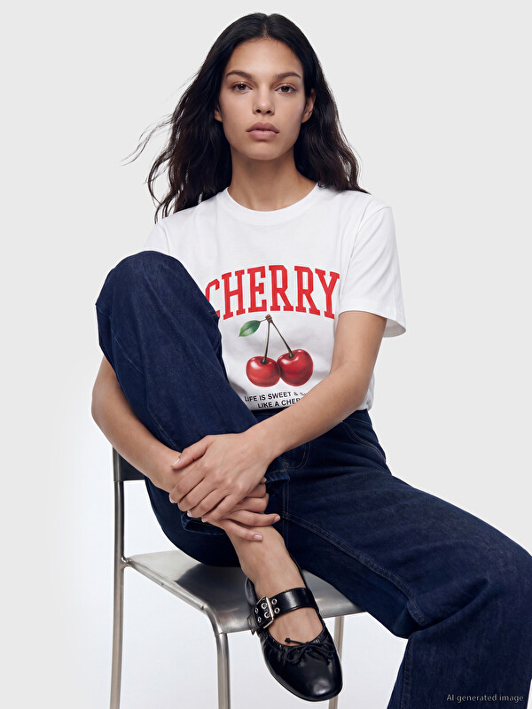XSIDE Femër E Bardhe T-shirt