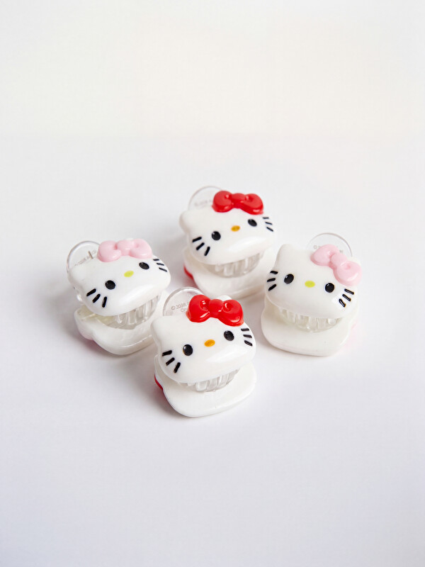 LCW JOY Hello Kitty štampani dječiji set kandža šnala za kosu, 4-dijelni