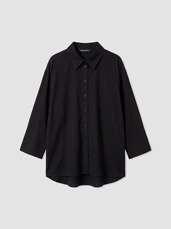 LCW EVERYDAY Dokulu Oversize Kadın Gömlek