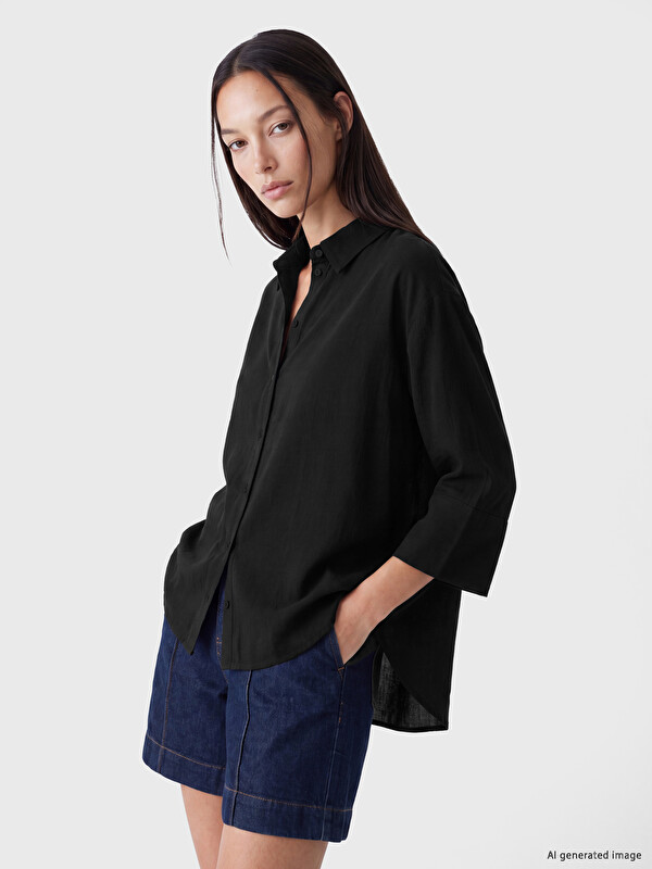 LCW EVERYDAY Dokulu Oversize Kadın Gömlek