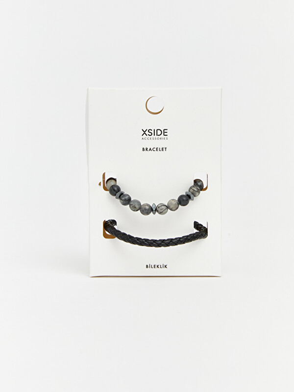 LCW ACCESSORIES Men's Bracelet Set 2 Pack