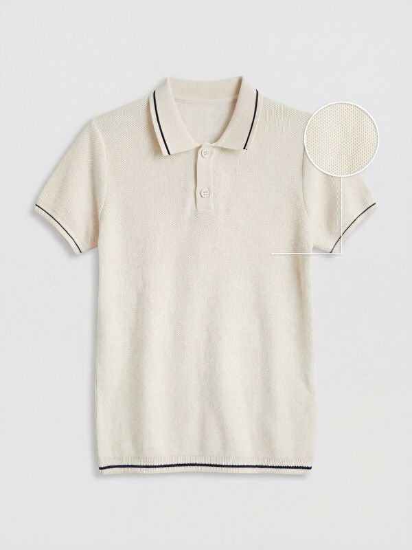 LCW Kids Polo Yaka Erkek Çocuk Triko Kazak