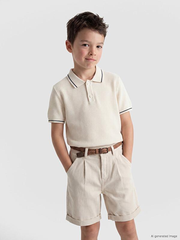 LCW Kids Polo Collar Boys' Knitwear Sweater