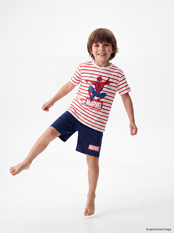 LCW Kids Marvel Baskılı Erkek Çocuk Pijama Alt