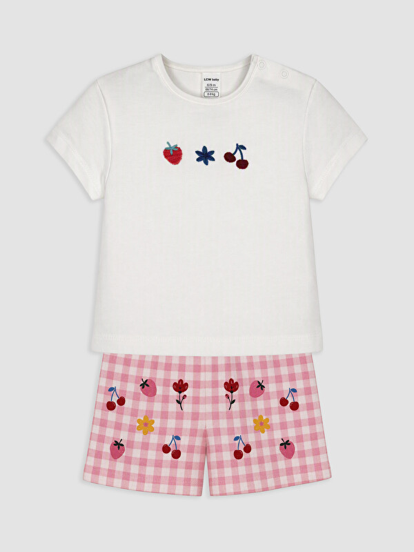 LCW baby Baby Girl Ecru Set