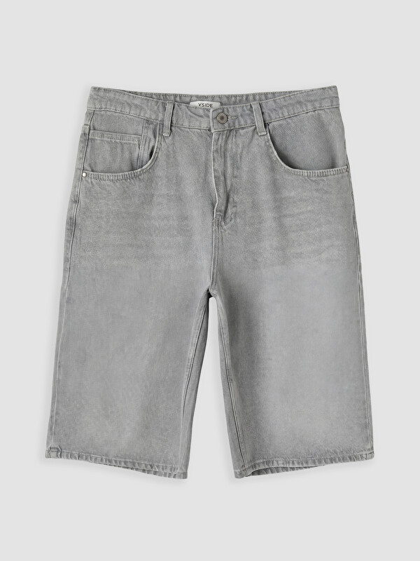 XSIDE Loose Fit Erkek Jean Şort