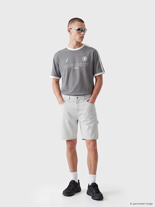 XSIDE Regular Fit Gabardin Erkek Şort