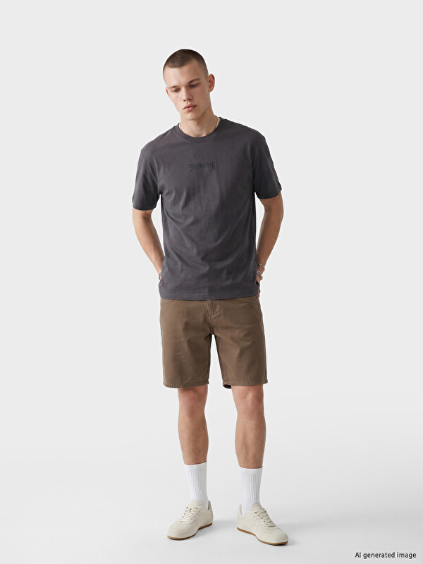 XSIDE Regular Fit Gabardin Erkek Şort