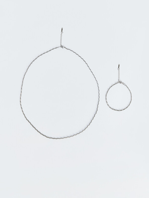 LCW ACCESSORIES Men's Necklace and Bracelet Set