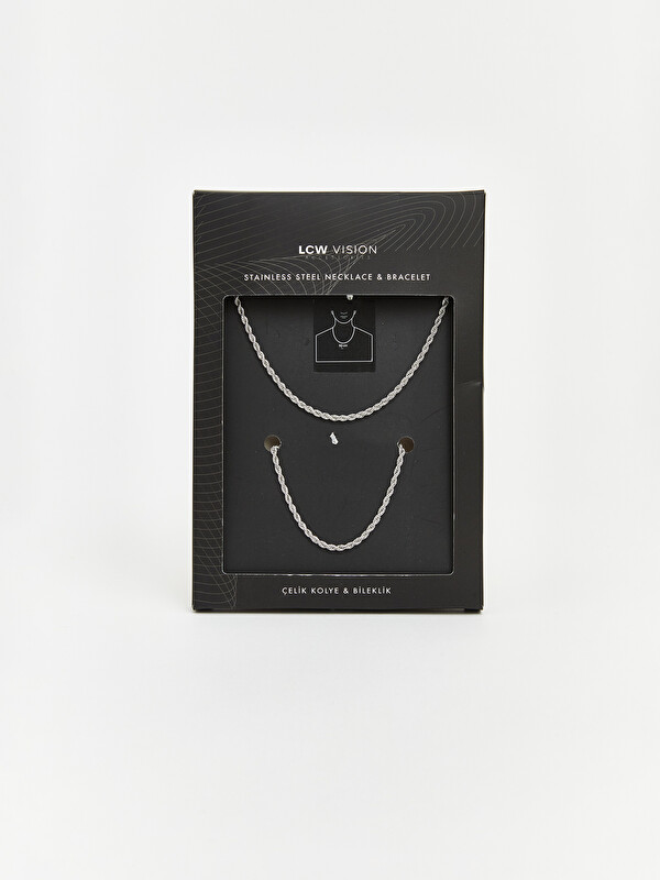 LCW ACCESSORIES ерлерге арналған алқа мен білезік жиынтығы x данадан тұратын 2 pack