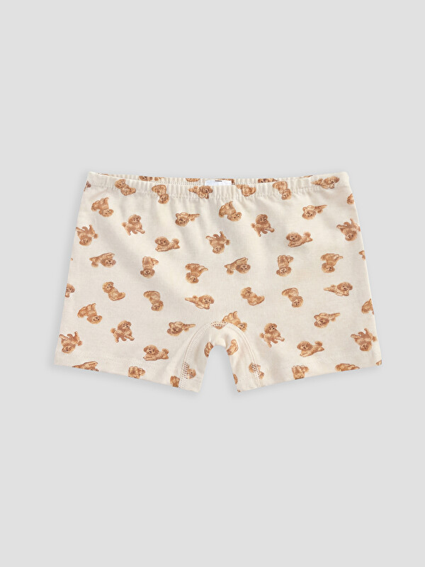 LCW Kids Baskılı Kız Çocuk Boxer