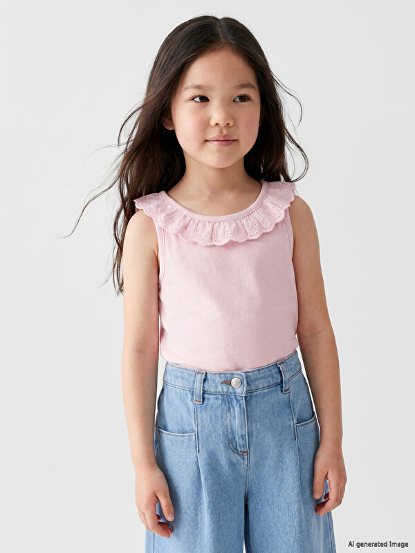 LCW Kids Girl Pink Tank Top