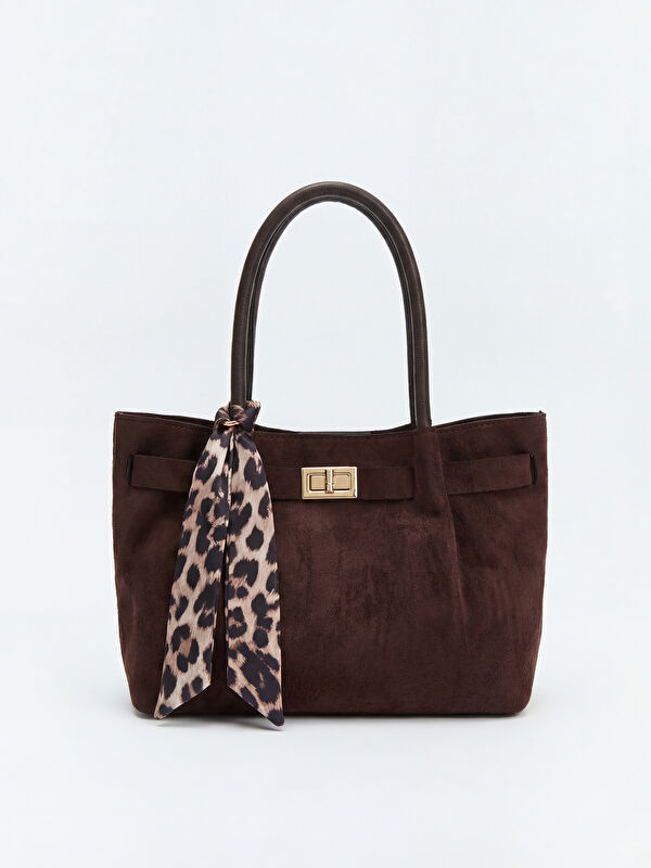 LCW ACCESSORIES Süet Görünümlü Kadın Omuz Çantası