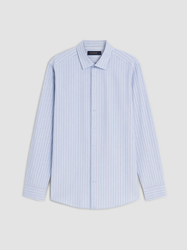 SOUTHBLUE Regular Fit Çizgili Gabardin Erkek Gömlek