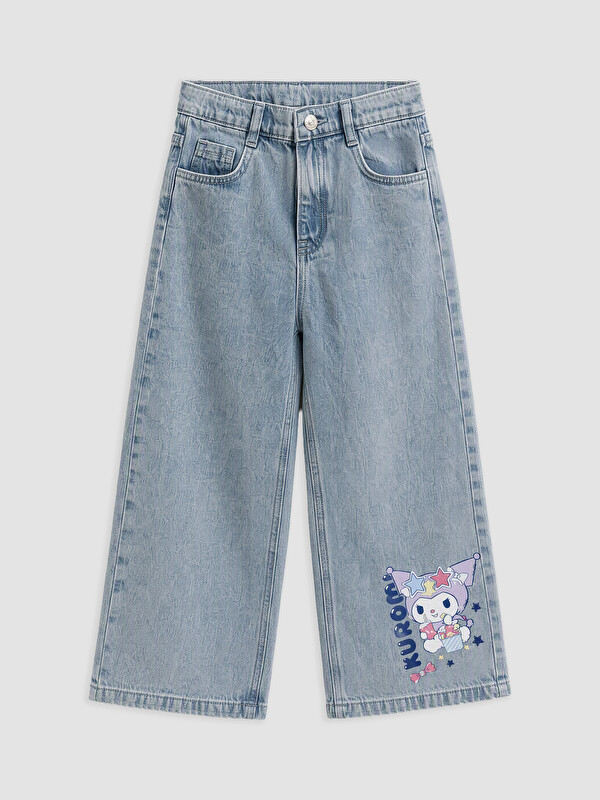 LCW Kids Regular Fit Printed Girls' Jean