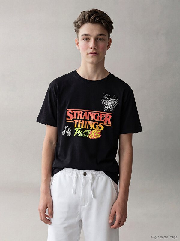 LCW Kids Dečija majica za dečake sa Stranger Things printom