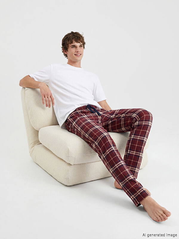 LC WAIKIKI Standart Kalıp Ekose Erkek Pijama Altı