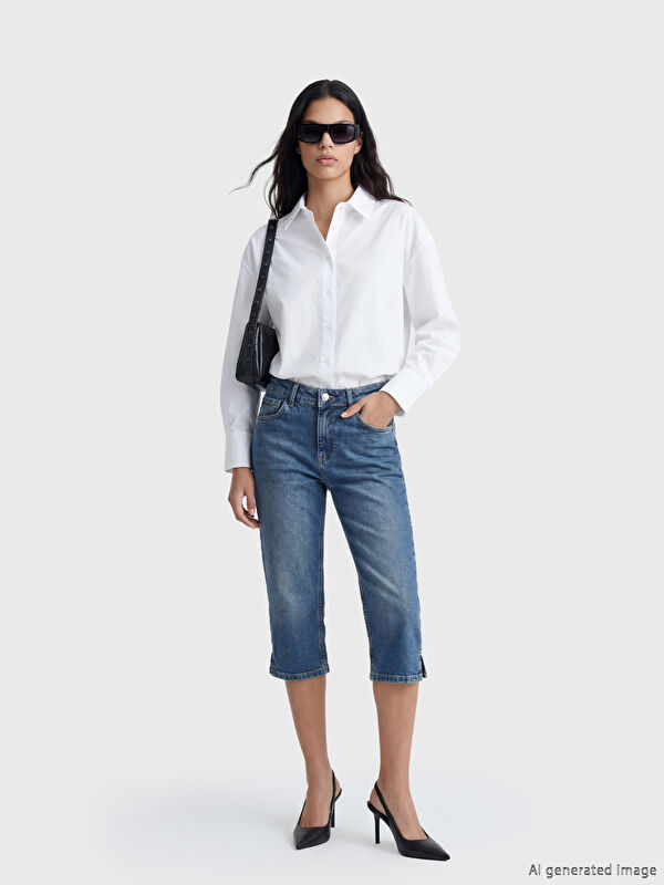 LCW Jeans Dar Fit Kadın Jean Kapri