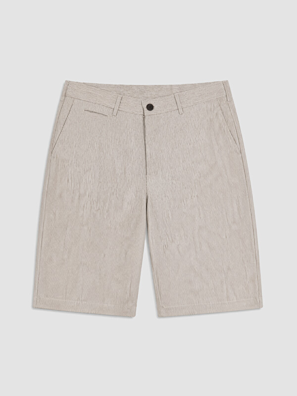 SOUTHBLUE Regular Fit Keten Karışımlı Erkek Şort
