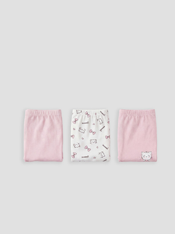 LCW Kids Kız Çocuk 3'lü Boxer