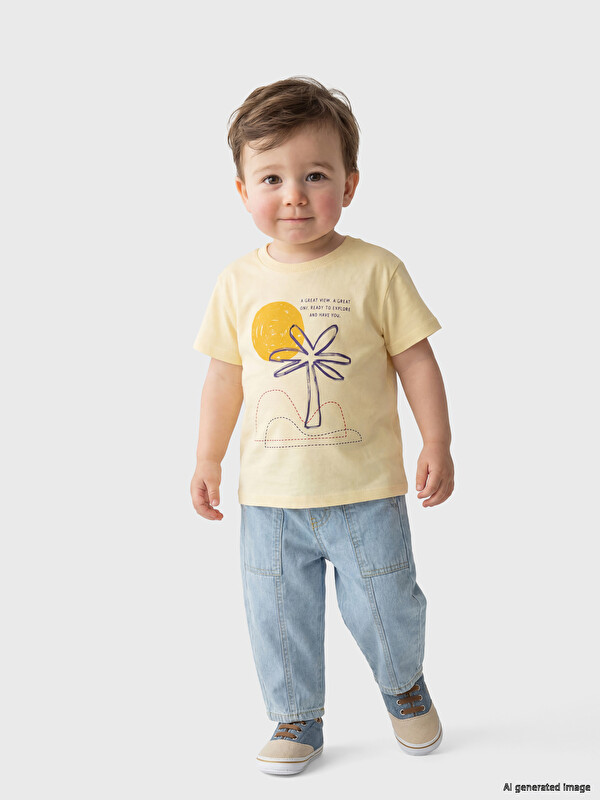 LCW baby Baskılı Erkek Bebek Tişört