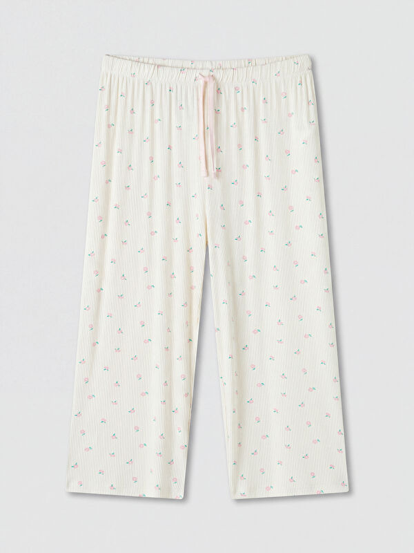 LCW DREAM Desenli Kadın Kapri Pijama Altı