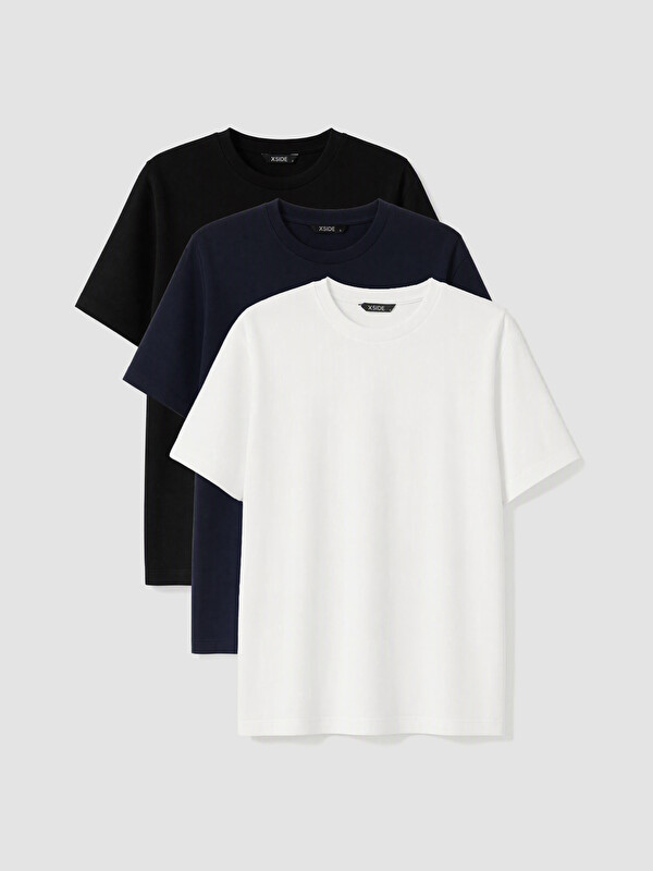 XSIDE 3-pack Loose Fit Thick Fabric T-shirt /04