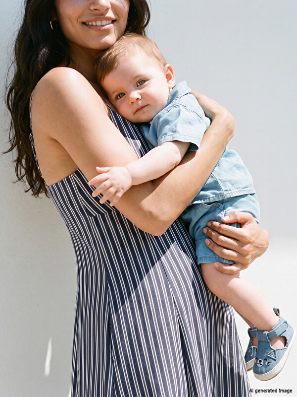 LCW baby Erkek Bebek Kısa Kollu Gömlek ve Şort Takım