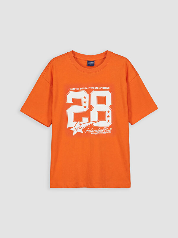 LCW Kids Crew Neck Printed Girls' T-Shirt