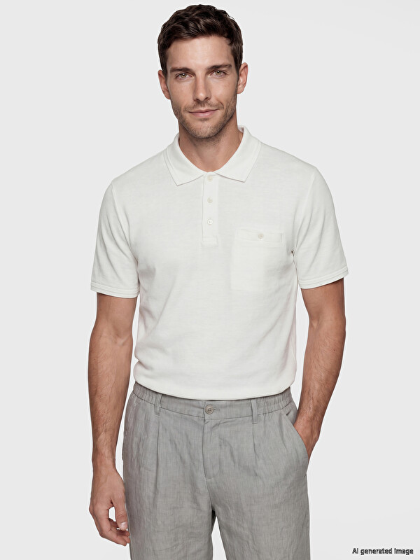 LCWAIKIKI Classic Polo Yaka Penye Erkek Tişört