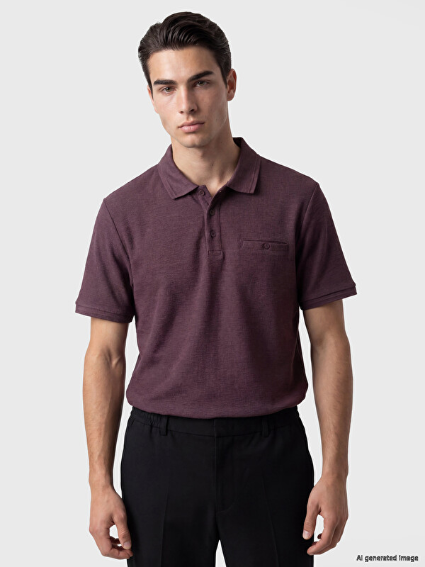 LCWAIKIKI Classic Polo Yaka Penye Erkek Tişört