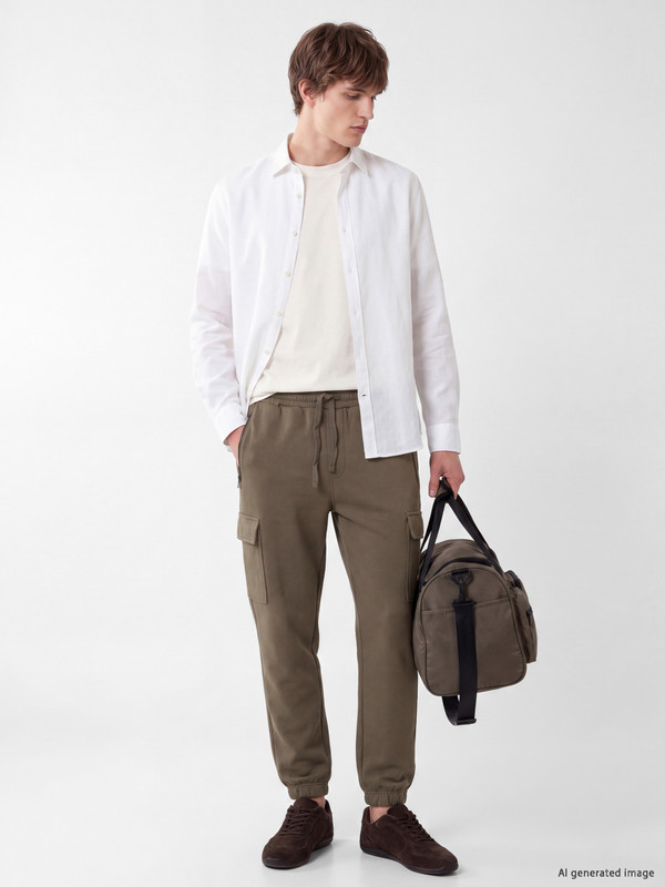 XSIDE پانتۆنی تەرەکسوتی غارغارێن پیاوان Regular Fit