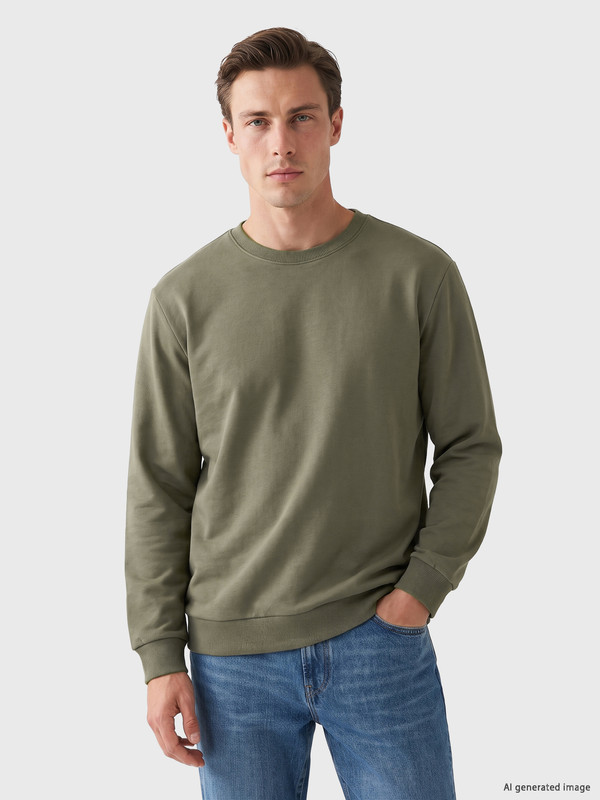 LC WAIKIKI Bisiklet Yaka Erkek Sweatshirt