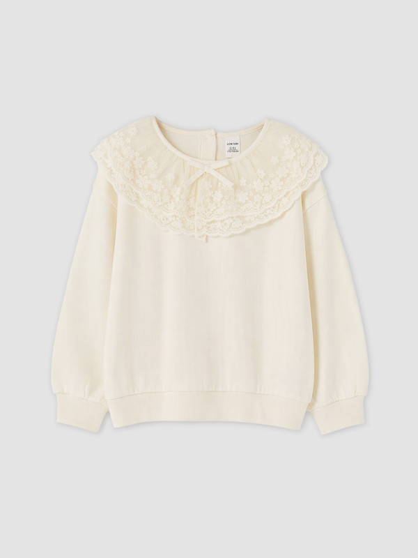 LCW Kids Peter Pan Collar Girls' Sweatshirt