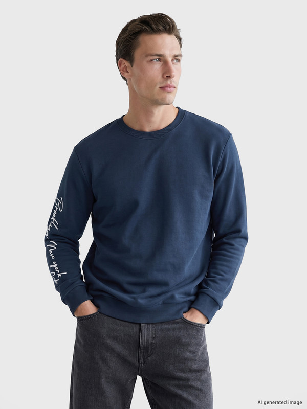 LC WAIKIKI Bisiklet Yaka Erkek Sweatshirt