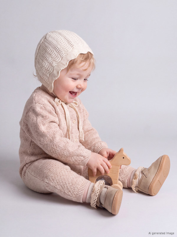 LCW baby Peter Pan Collar Baby Girls' Jumpsuit