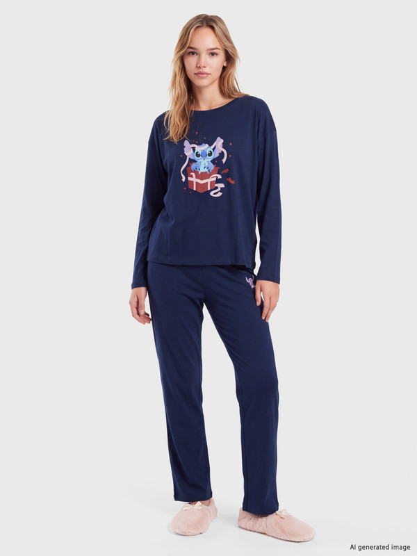 LCW Young Stitch Baskılı Kadın Pijama Takımı
