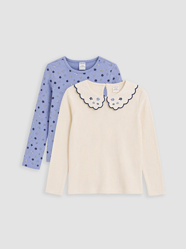 LCW baby Floral Girls' T-Shirt 2-pack