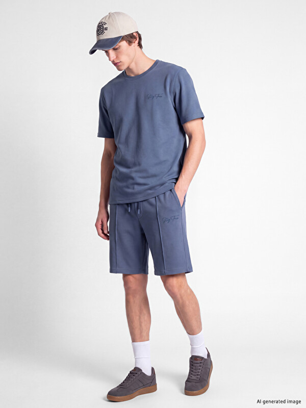 XSIDE Standard Fit Pique Men's Shorts