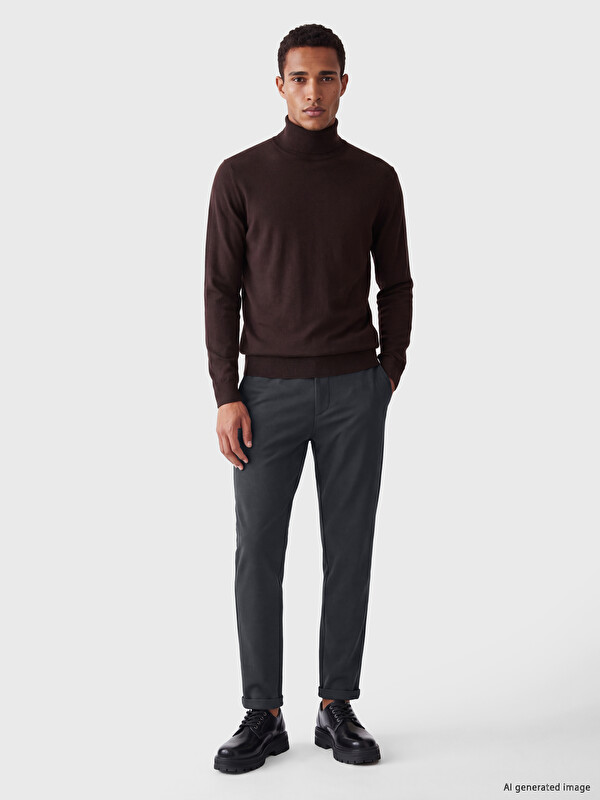LCW Vision Standard Fit Men's Textured Trousers