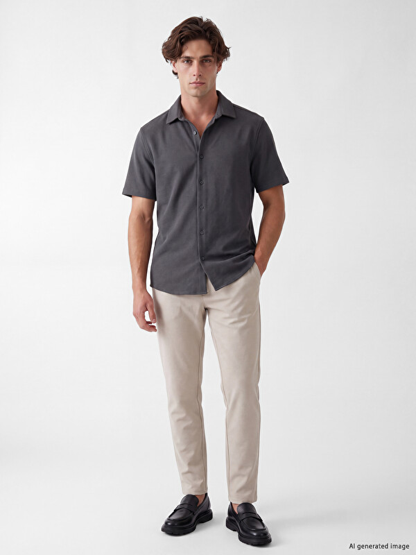 LCW Vision Pantallona gabardinë slim fit për burra