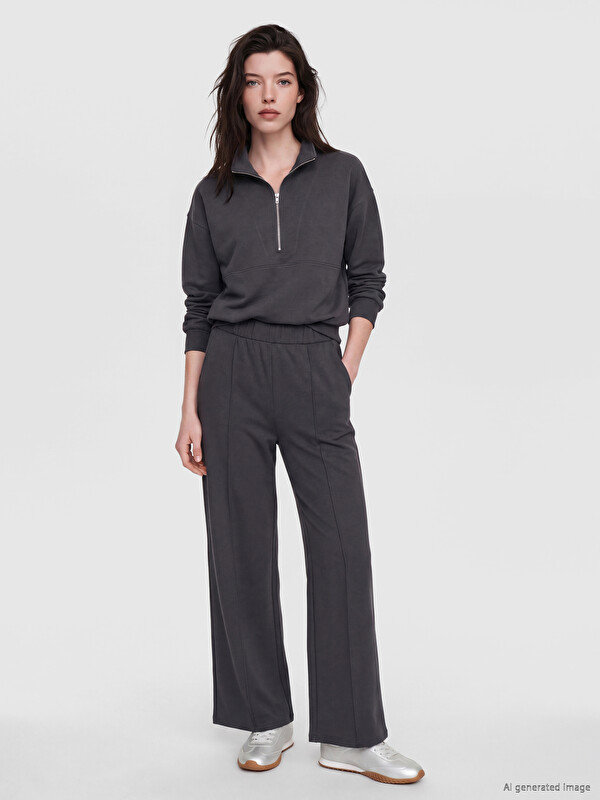 LCW Comfort Pantaloni De Trening Antracit Femeie