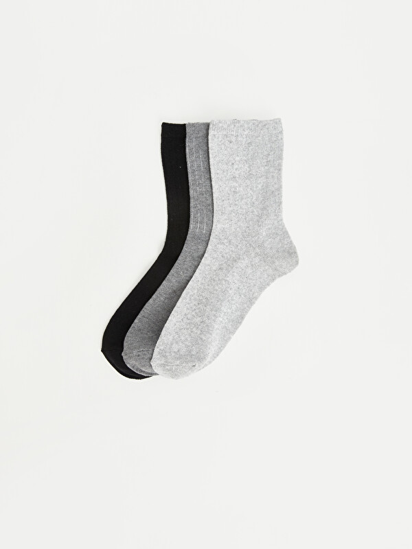LC WAIKIKI Woman Grey Ankle Socks