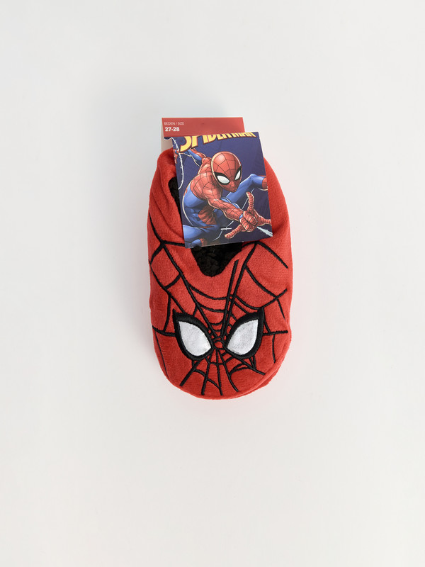 LCW STEPS Spider-Man Baskılı Erkek Bebek Ev Çorabı